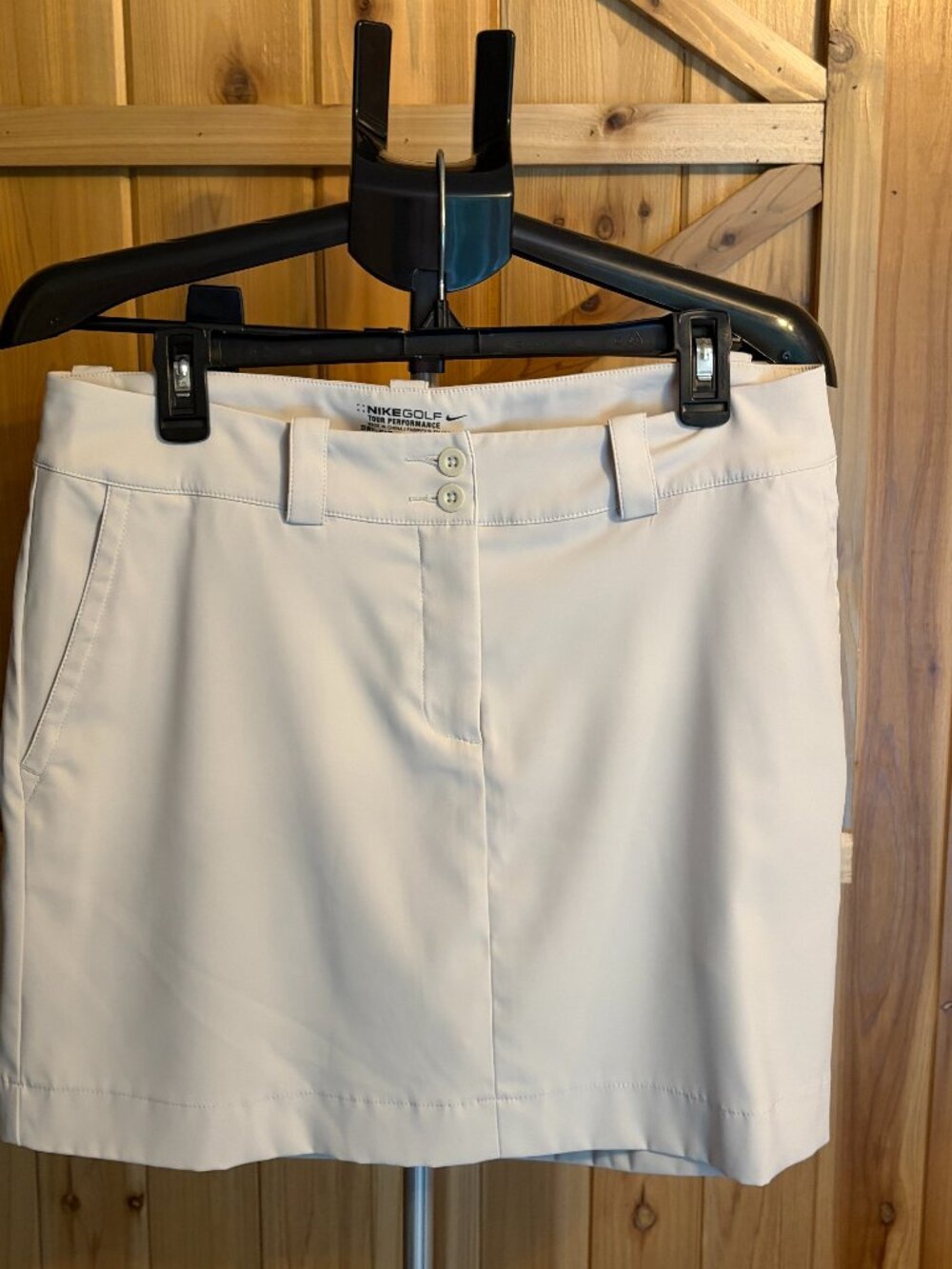 Nike Golf Tour Performance Dri-Fit Women’s Ivory Skort Sz 8 Athletic Golf Tennis